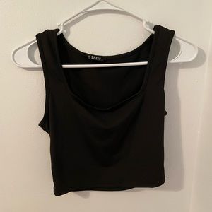 Black crop top